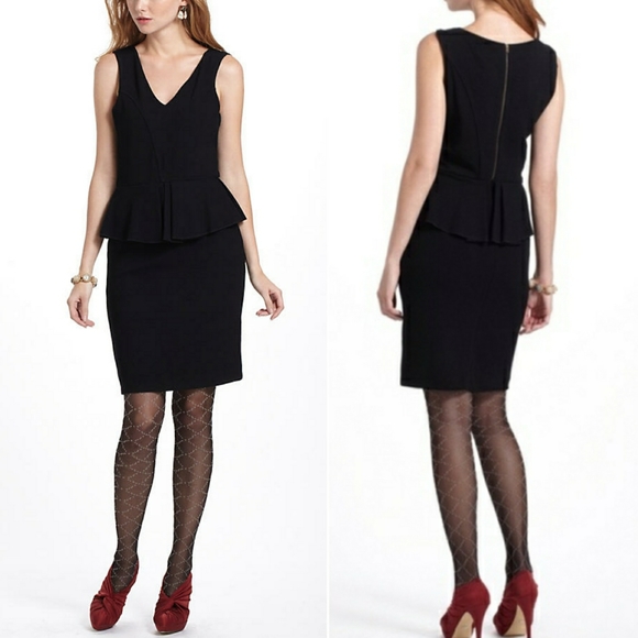 Anthropologie Eleanor Peplum Dress - Picture 2 of 7